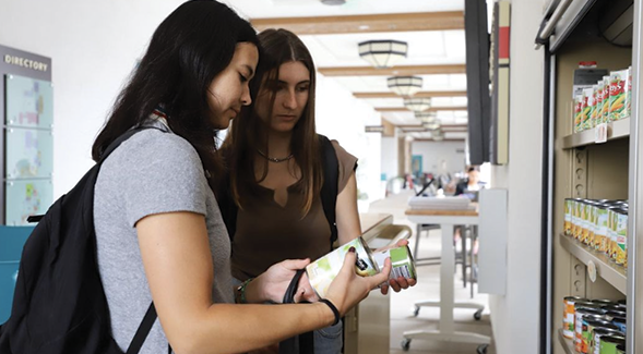 The A.S. Food Pantry, located on the second floor of the Conrad Prebys Aztec Student Union, is open for any student with a valid RED ID. (SDSU)