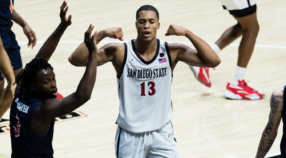 Jaedon LeDee achieved his 24th career double-digit scoring game and 16th as an Aztec. (SDSU)