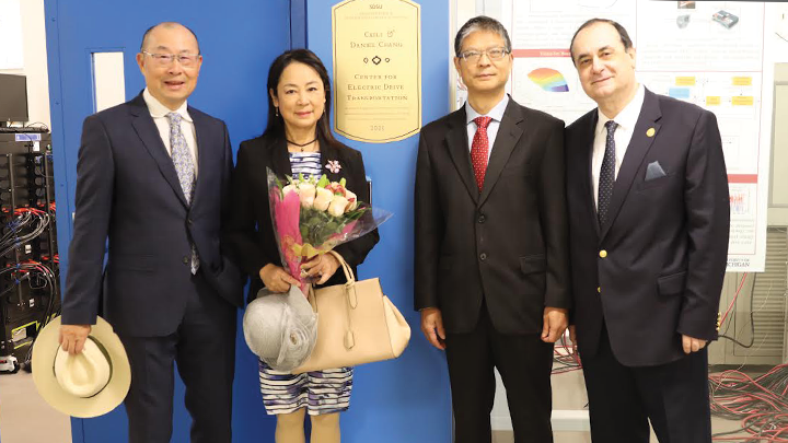 (From left) Daniel Chang, Cai Li Chang, Chris Mi and Eugene Olevsky 