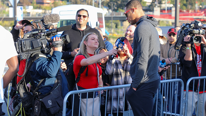 The success of the men’s basketball team in 2023 resulted in global attention to SDSU, inclusive of coverage focused on the Aztecs basketball, university research, student features and other university coverage. 