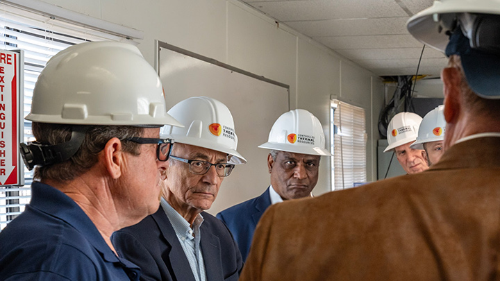 Groundbreaking for Controlled Thermal Resources’ lithium extractor in Imperial Valley on January 26, 2024. (Courtesy of CTR and Darco Productions)