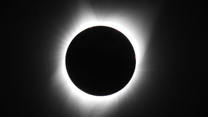 The total solar eclipse of August 21, 2017, as viewed from Warm Springs, Oregon.