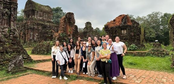 SDSU School of Public Health students took breaks from academic activities to soak up the history and culture of Vietnam.