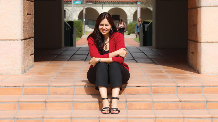 Professor of Electrical and Computer Engineering Mahasweta Sarkar photographed at San Diego State University.