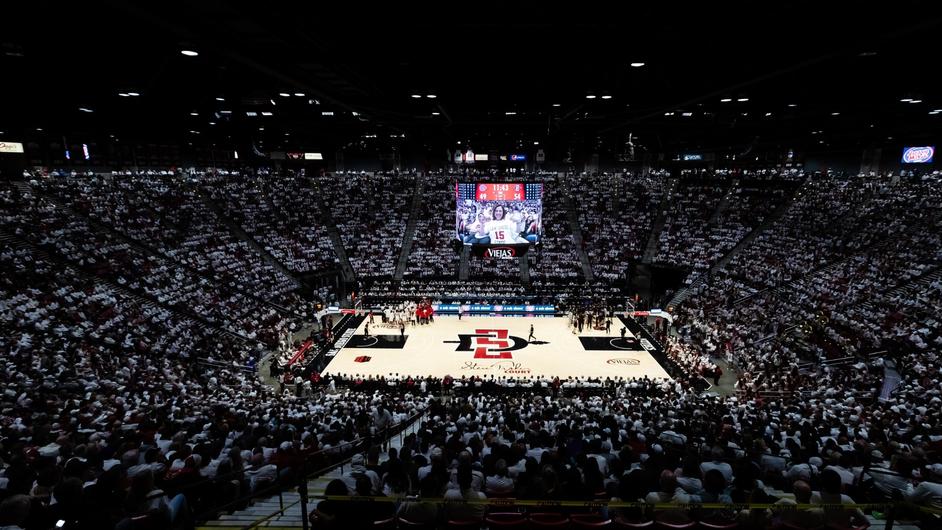 View from inside Viejas Area at SDSU