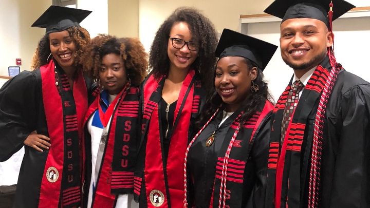 Graduating students celebrate during Black Baccalaureate Graduation Ceremony