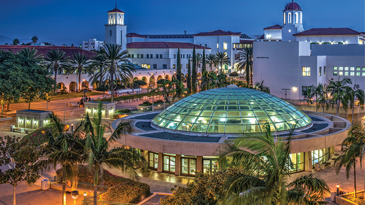 Image of SDSU campus and University Library