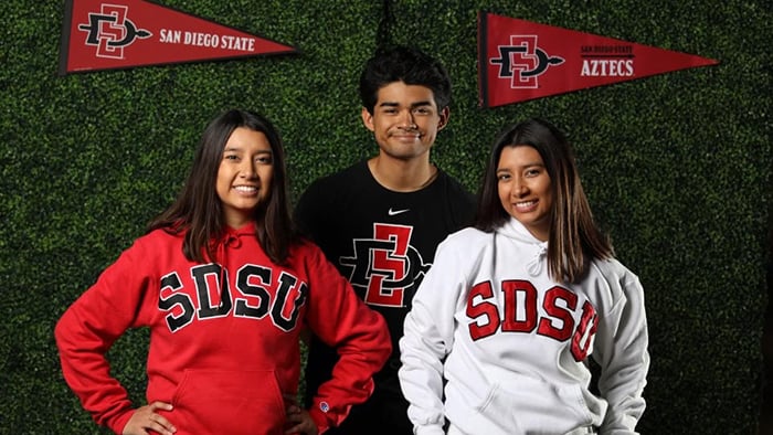 A birthday isn’t the only thing the Moreno Siblings share. Sabrina and Sydney will join older brother Danny as SDSU alumni, as Danny graduated from SDSU in 2022.
