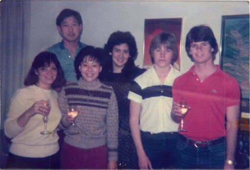 Kodama, Bolin, Gates, and Dr. Koeppel Taylor met on the SDSU Forensics team after joining in the spring of 1984.