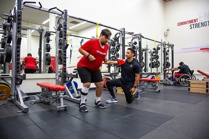 As a strength coach, Munoz-Bond helped the program expand and develop before transitioning into his role as Director in 2023. (SDSU)