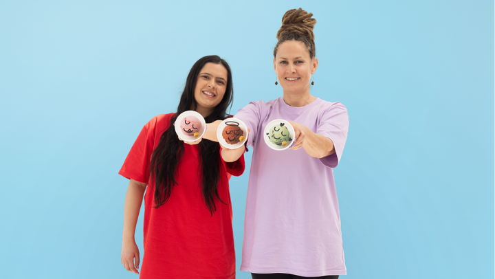 Mrinali (Milli) Kumar and Jenni Matheson (right) are the founders of EatKinda