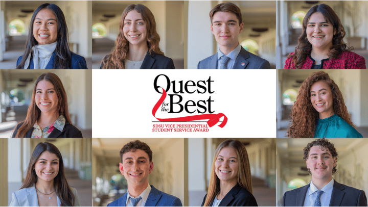 This year’s Quest class includes seven seniors, two juniors and a graduate student. (Candy Carson/SDSU)