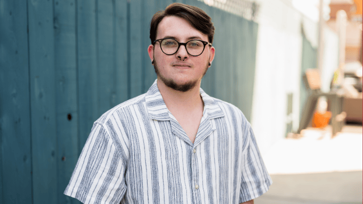 A leader in the 2SLGBTQIA+ and disability communities, Grayson Conrad is now preparing for graduate school and a future in public health. (SDSU)