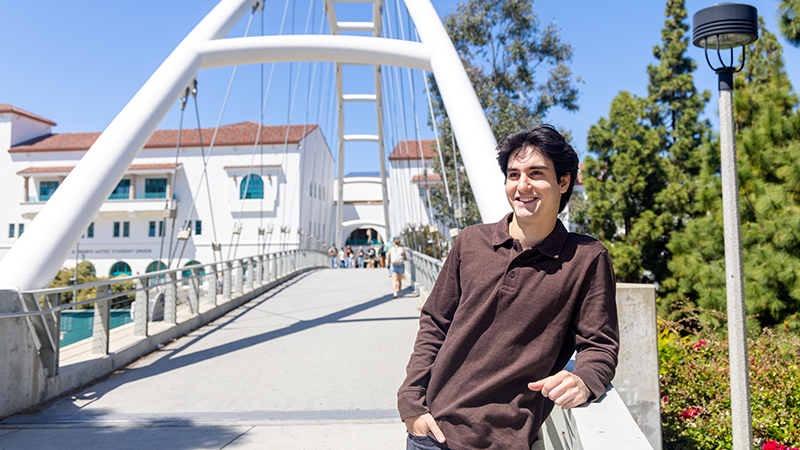 Mark Heine balances time spent working in the Backdoor Studio and playing drums in a band with entrepreneurial pursuits. (Ky Marlin/SDSU)