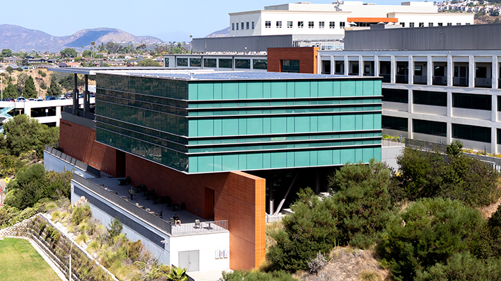 Storm Hall West on the campus of San Diego State University (Credit: SDSU).  