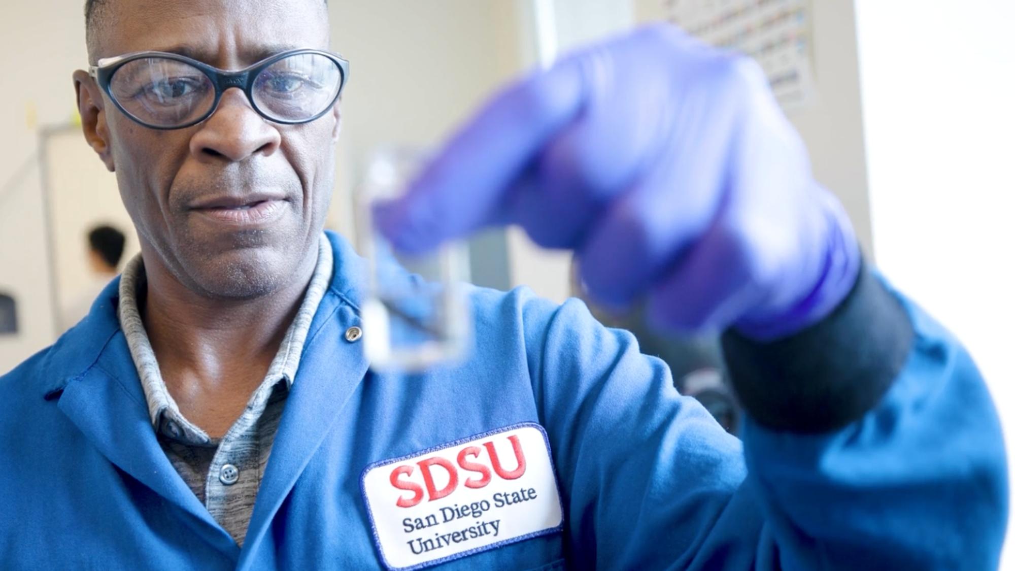 Chemistry Ph.D. Student Explores Sustainability Solutions Gonto Johns returned to school after 20 years in industry to gain career-boosting skills