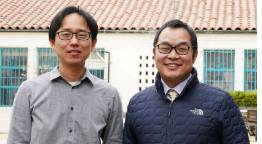 Youngkwang Lee (left) and Yong Yan are pictured at SDSU. Lee and Yan are the most recent recipients of NSF CAREER awards at SDSU for their work on mechanisms underlying cancer and COVID-19 treatments.