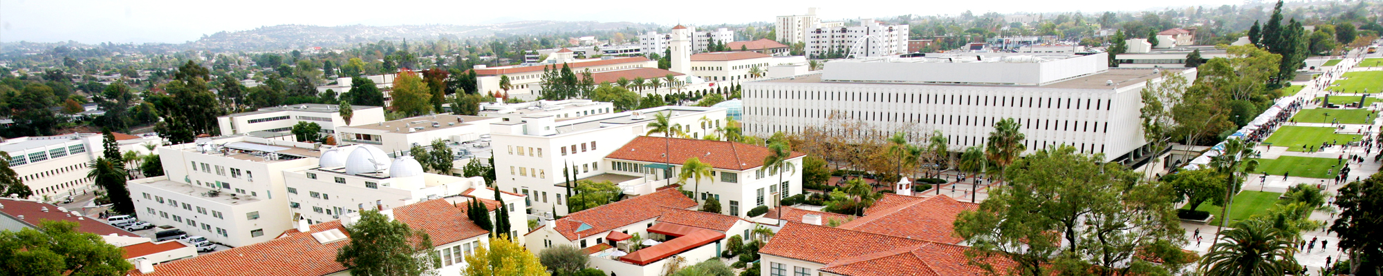 Aerial view of SDSU