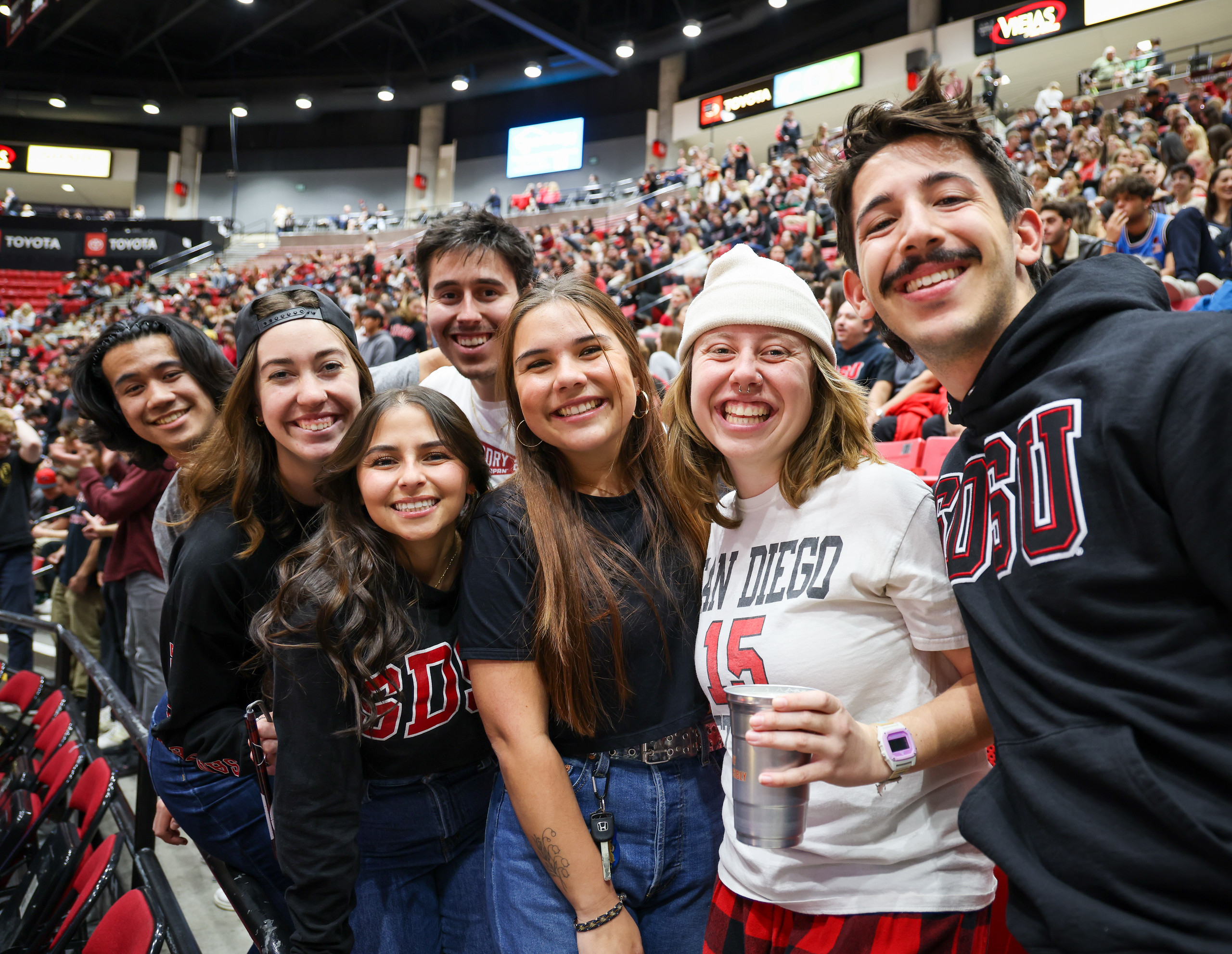 Students posing